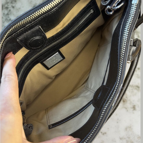 Ralph Lauren Black Satchel with White Stitching - Picture 3 of 9